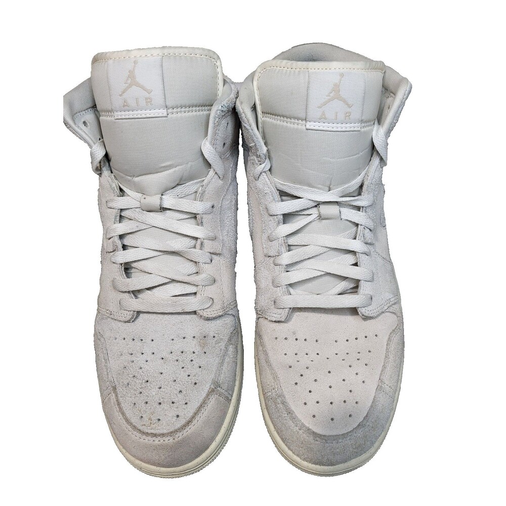 Nike Air Jordan Retro 1 Mid Se Craft Pale Ivory Sail FQ3224-100 Men Size 12-Box